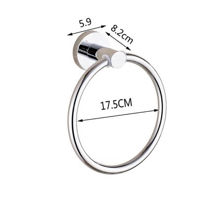 Customizzare OEM Stile Silver Towel Ring Acciaio inossidabile per la cucina Bagno Accessori Classic Superficie Hotel Tecnico Moderno