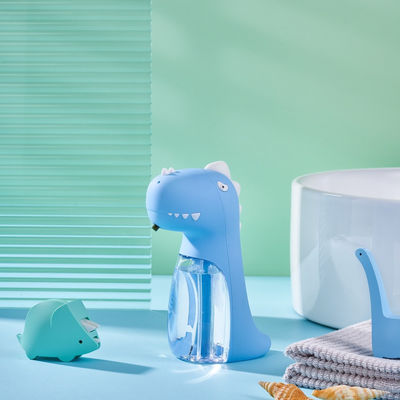 Bagno Dinosauro Desktop Flusso Musica leggera elettrica Multifunzionale Dispensatore automatico di sapone a schiuma 260ml USB Bambini Carini