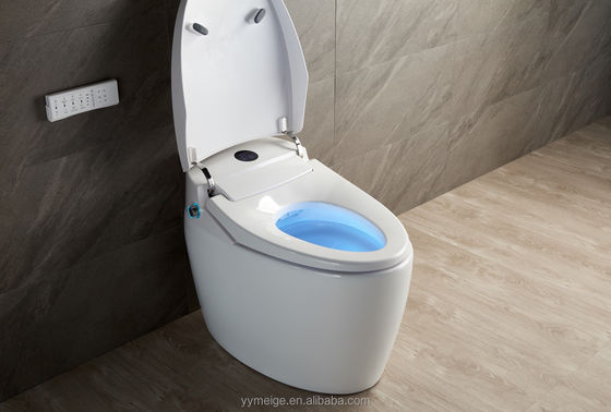 Edificio per uffici Luxury Lower Cistern Eco Smart Automatic Intelligent Toilet con temperatura regolabile e caratteristiche tecnologiche